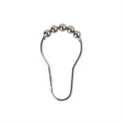 Mainstays V-Glide Shower Hooks, Chrome Sets of 12 Glide Easily On The Rod