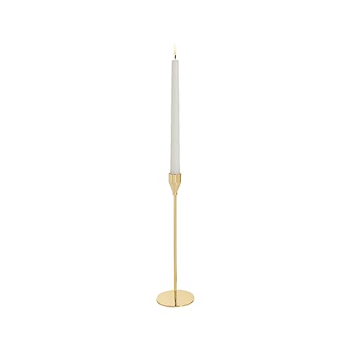 SEDLAV 15pcs Gold Candle Holders Kit with Taper Candles - Fine Workmanship & Corrosion Resistance, Elegant Design for Candlesticks, Black Candlestick Holders