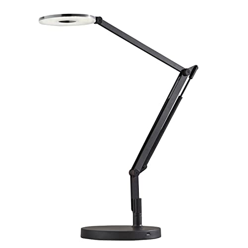 Adesso 6013-01 Gordon LED Desk Lamp 32.5 in., 9 Watt LED, Black, 1 Table Lamp