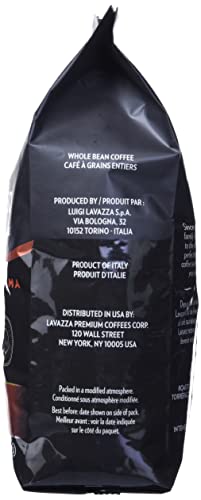 Lavazza Espresso Barista Gran Crema Whole Bean Coffee Blend, Medium Espresso Roast, 1 kg Bag - Chocolate and Spicy Aroma