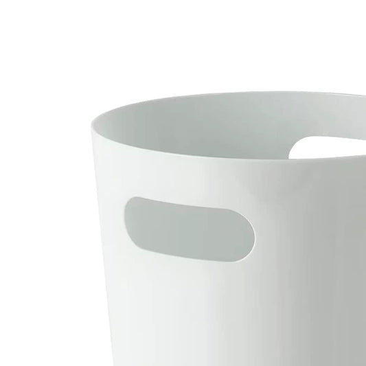 SEDLAV Basic Plastic Wastebasket, Trash can, Office Trash can, Bedroom Trash can, Small Trash can (White)