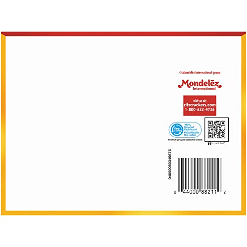 RITZ Cheese Sandwich Crackers, Family Size, 16 - 1.35 oz Packs (6 Boxes)