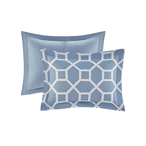 Beautyrest Polyester 10-Piece Queen Comforter Set with Blue BR9144409622-17