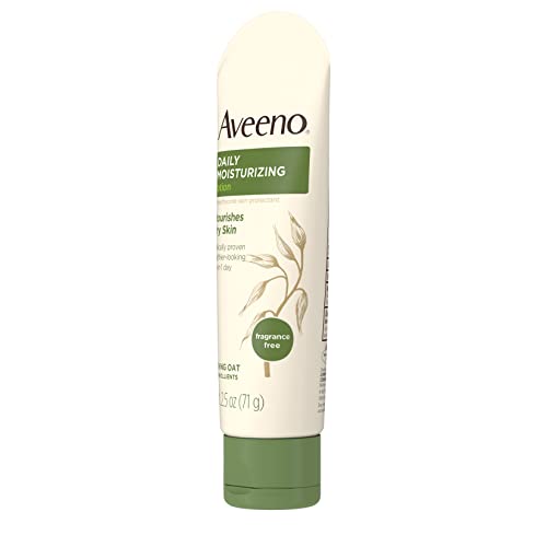 Aveeno Daily Moisturizing Body Lotion with Soothing Oat and Rich Emollients to Nourish Dry Skin, Fragrance-Free, 2.5 fl. oz