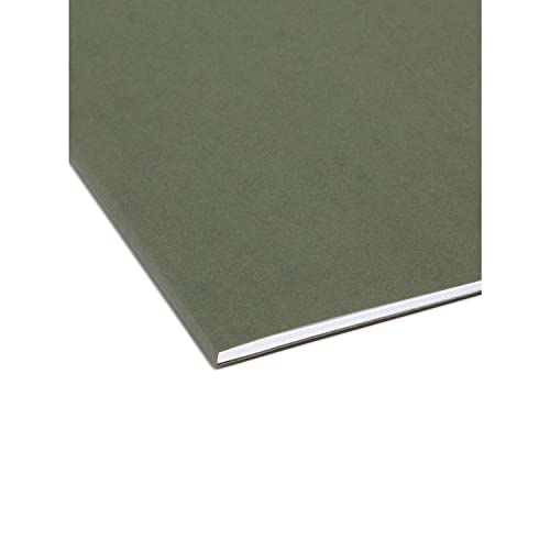 Smead 64010 Hanging File Folders Untabbed 11 Point Stock Letter Green 25/Box
