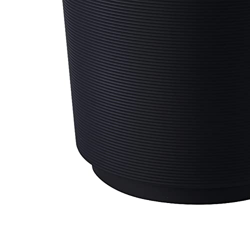 SEDLAV Basic Plastic Wastebasket, Trash can, Office Trash can, Bedroom Trash can, Small Trash can, Office Trash can (Black)