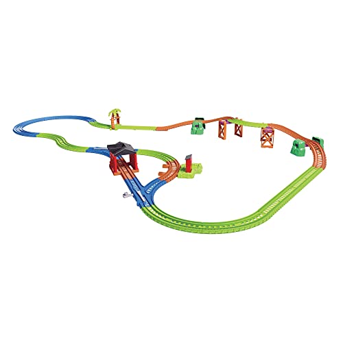 Thomas & Friends GLL14 Thomas and Friends Trackmaster Thomas & Nia Cargo Delivery Playset, Multicolour