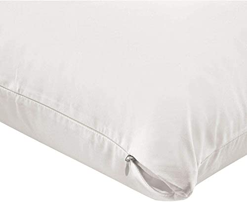 Ultra-Soft Cotton King/Queen Size Zippered Pillow Protector (2, King)