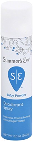 Summer's Eve Feminine Deodorant Spray Baby Powder 2 oz (Pack of 11)