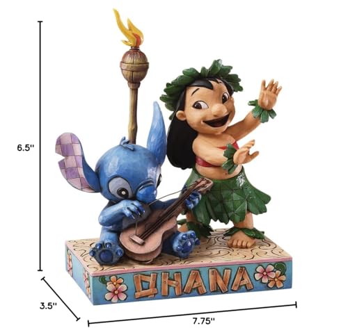 Enesco Disney Traditions by Jim Shore Lilo and Stitch Figurine, 7-3/4-Inch