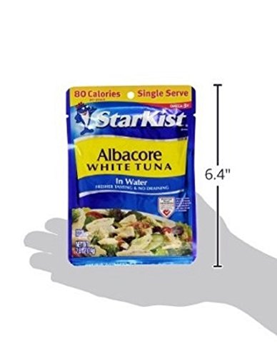 StarKist Albacore White Tuna in Water, 2.6-Ounce Pouch (Pack of 18)