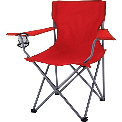 Ozark Trail Folding Camp Chair, Red