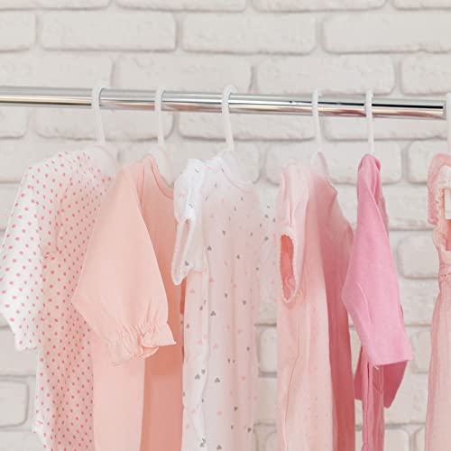 SEDLAV Plastic Hangers with Non-Slip Pads, Dry Wet Clothes with Stay-in Hangers, Space Saving Super Lightweight Organizer for Securely Hanging Tank Tops, Skirts, Dresses, Polos. (100)