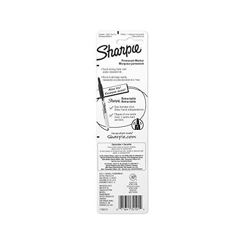 Sharpie Twin Tip Fine Point and Ultra Fine Point Permanent Markers, Black, 24-Pack