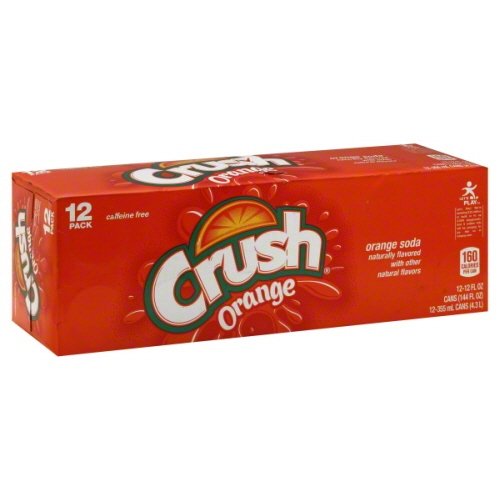 Crush Soda, 12 Fl Oz 12 Cans (Pack of 2) (Orange)