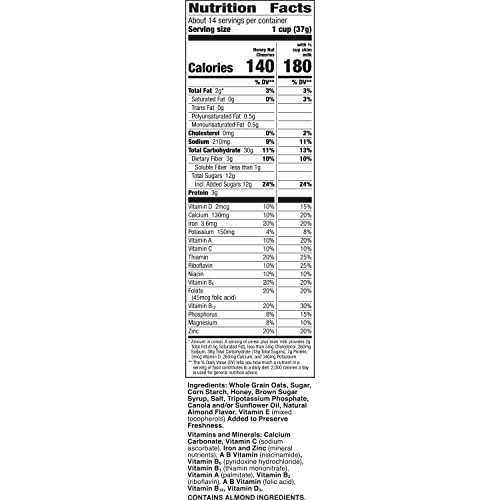 Honey Nut Cheerios Heart Healthy Cereal, 18.8 OZ Family Size Box