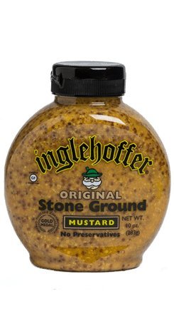 Inglehoffer Stone Ground Mustard, 10 Ounce Squeeze Bottle (Pack of 6)