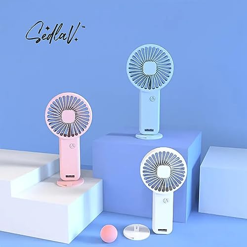 SEDLAV Product USB Rechargeable Handheld Fan PORTABLE FAN Mini Handheld Fan, Personal Portable Fan with Base, Lightweight Pocket Fan for Boys Girls Women Men Indoor Outdoor Travel