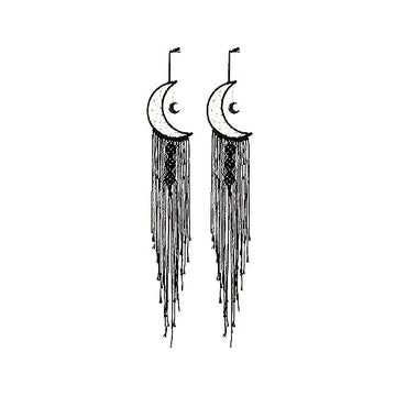 SEDLAV Bohemian Dream Catcher - Handcrafted Sustainable Decor with Creative Patterns - Ideal for Outdoor Events and Home Decor, Featuring Moon Phase