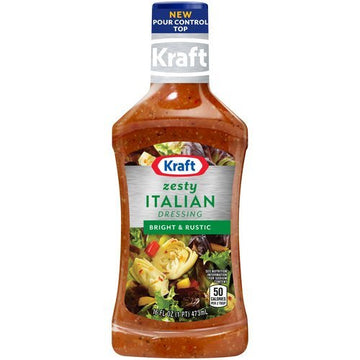 Kraft Zesty Italian Dressing 16 Ounces (Pack of 3)