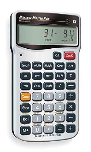 Calculated Industries 4020 Measure Master Pro Feet-Inch-Fraction and Metric Construction Math Calculator (Fоur Расk)