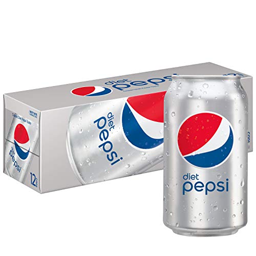 Diet Pepsi Cola Soda Pop, 12 Fl Oz Cans, 12 Pack
