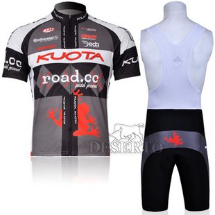 2012 Style KUOTA cycling jersey Set short-sleeved jersey /Perspiration breathable (ash, XXXL)