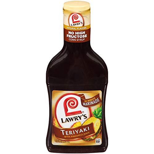 Lawry's 30 Minute Marinade Teriyaki with Pineapple Juice, 12 oz (Pack of 12)