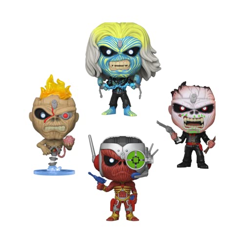 FUNKO POP! ROCKS: Iron Maiden - Eddie 4PK Glow in the Dark Box Set (AE Exclusive)