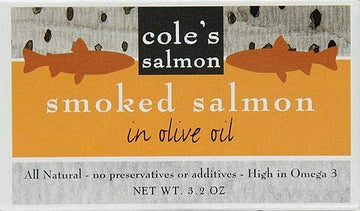 Coles 267754 3.2 oz Salmon Smoked in Olive Oil44; Pack of 1010