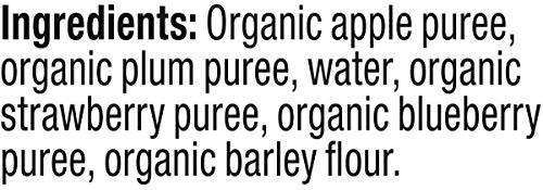 Plum Organics Stage 2 Organic Baby Food, Apple, Plum, Berry & Barley, 3.5 Ounce Pouch (Pack of 6)