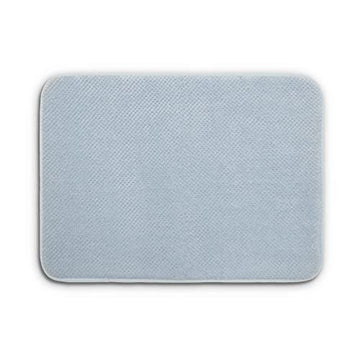 SEDLAV Bath Mat, Memory Foam Bath Mat, Bathroom Rugs, Bathroom Accessories, Bath Mats for Bathroom, Bathroom Mats (23.5" x 17") (Blue Shell)