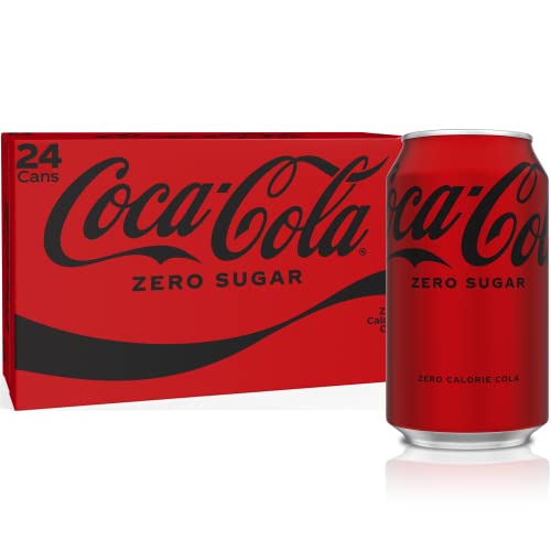 Coke Zero Sugar Cola Soda, 12 oz, 24 Pack (Package May Vary)