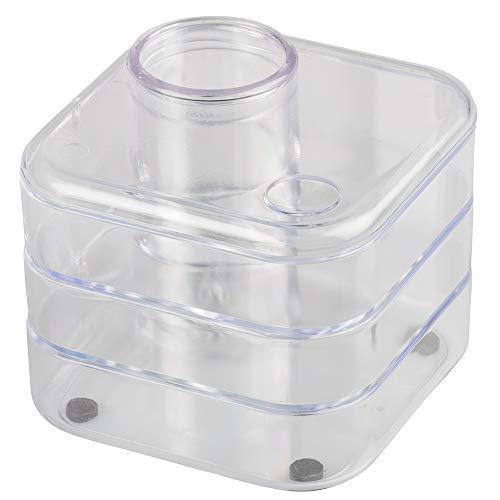 JAM Paper Desk Organizer Supply Set - 4 x 4 x 3.5 - Swivel - Clear - Sold Individually