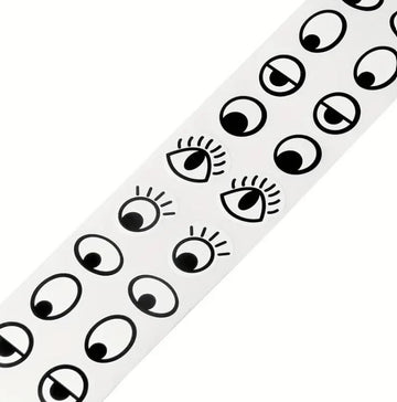 SEDLAV Black & White Wiggle Eyes Stickers Roll