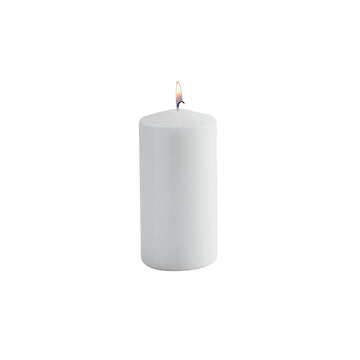 SEDLAV White Pillar Candles 6-Pack - Pillar Candles Bulk, Pillar Candles Set of 6, 6"x3" Unscented, Dripless, Smokeless - Great for Decorative Centerpieces, Mantel Decoration