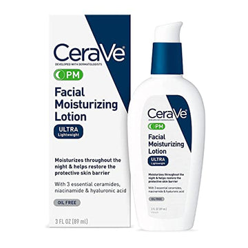 Cerave Facial Moisturizing Lotion for Nighttime, Ultra Lightweight, 3 Oz, 3 Ounces