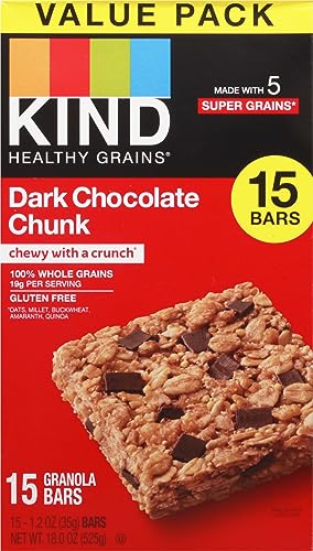 Kind, Granola Bars Dark Chocolate Chunk Value Pack 15 Count, 18 Ounce