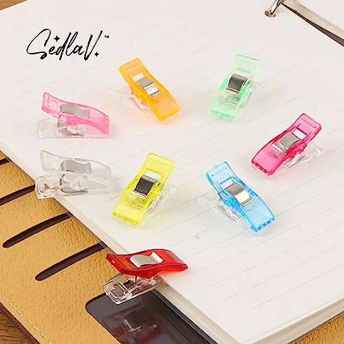 SEDLAV 10Pcs Color Plastic Clamps Fixed Scale Clamps - Plastic Clips, Ergonomic Non-Slip Grip, Wood Clamps for Woodworking, Spring Clamps for DIY Projects, Photo Studios, Backgrounds - Durable