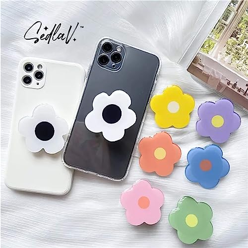 SEDLAV Plum folding Telescopic Bracket Special Colorful Flower Phone Back Grips - Foldable Finger Stand for MobilePhone Usage - Secure and Stylish Floral Design Hand Holder to Prevent Accidental Falls