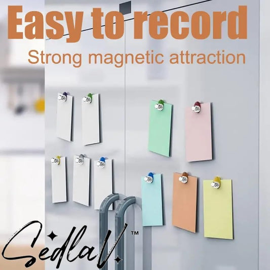 SEDLAV Super Strong Magnetic Pushpins - Set of 10 Heavy-Duty Neodymium Magnets