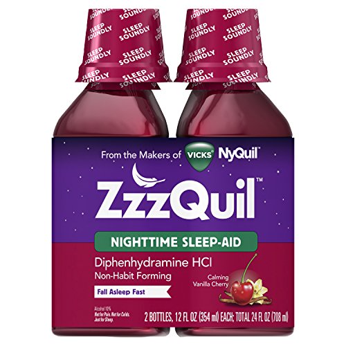 Vicks Zzzquil Nighttime Sleep Aid Warming Berry Liquid 2 Count (OLD)