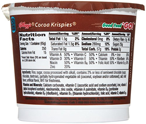 Kellogg's Cereal in A Cup - Cocoa Krispies - 2.3 oz - 12 Pack