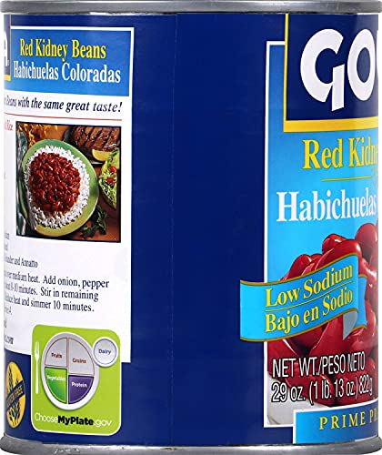 Goya Foods Low Sodium Red Kidney Beans, 29 Ounce