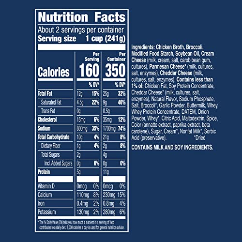 Progresso Traditional, Broccoli Cheese Canned Soup, Gluten Free, 18 oz. (Pack of 12)