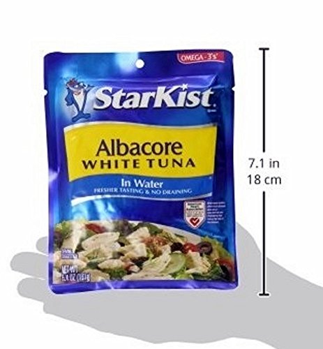 StarKist Albacore White Tuna in Water, 6.4-Ounce Pouch (Pack of 10)