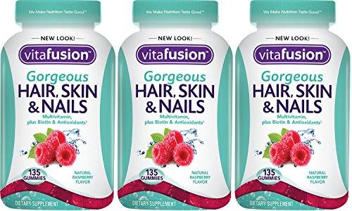 Vitafusion Gorgeous Hair, Skin & Nails gSQjY Multivitamin, 135 Count (Pack of 3) QIwew