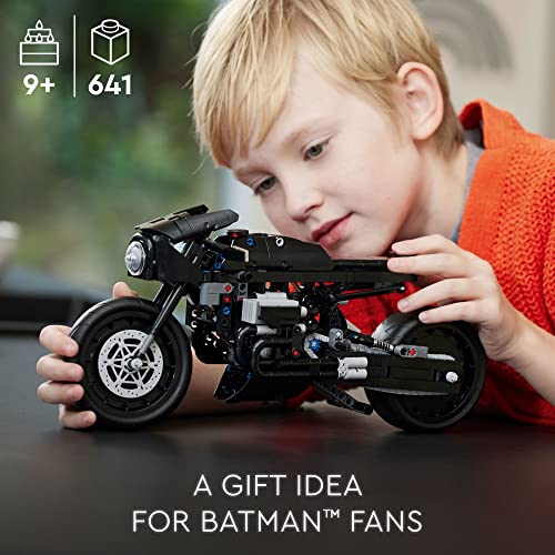 LEGO Technic The Batman – BATCYCLE Set 42155, Collectible Toy Motorcycle, Scale Model Building Kit of The Iconic Super Hero Bike from 2022 Movie