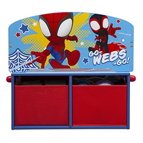 Delta Children Kids Convertible Activity Bench - Greenguard Gold Certified, Marvel Spidey and His Amazing Friends