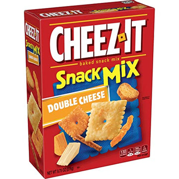 Cheez-It Snack Mix, Lunch Snacks, Office and Kids Snacks, Double Cheese, 9.75oz Box (1 Box)